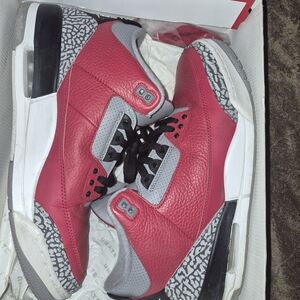 Jordan Men’s Sneakers Red Gray Black Elephant Print